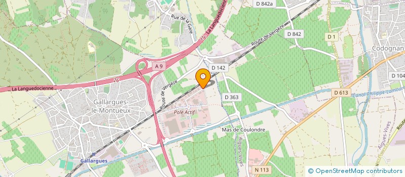 localisation de l'entreprise PRO.G+ à GALLARGUES-LE-MONTUEUX