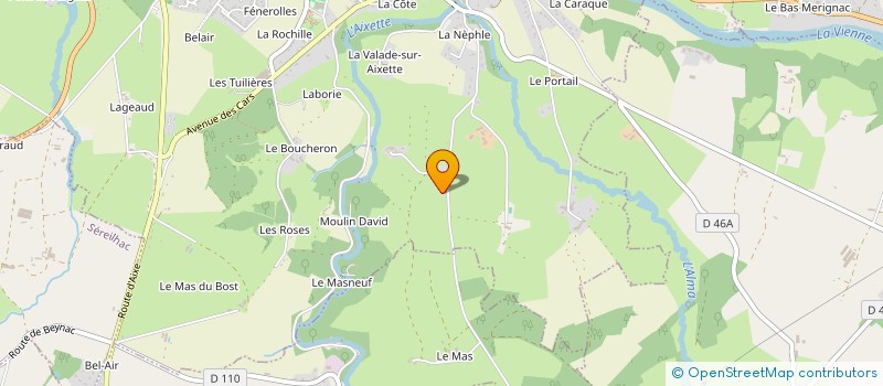 localisation de l'entreprise PRO G  AIXE-SUR-VIENNE