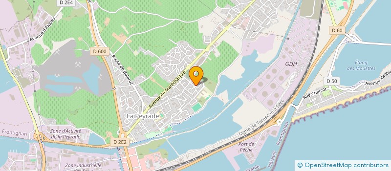 localisation de l'entreprise PRO G DECO 34 à FRONTIGNAN