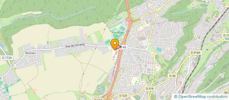 localisation de l'entreprise PRO G.E.A. à LONGWY