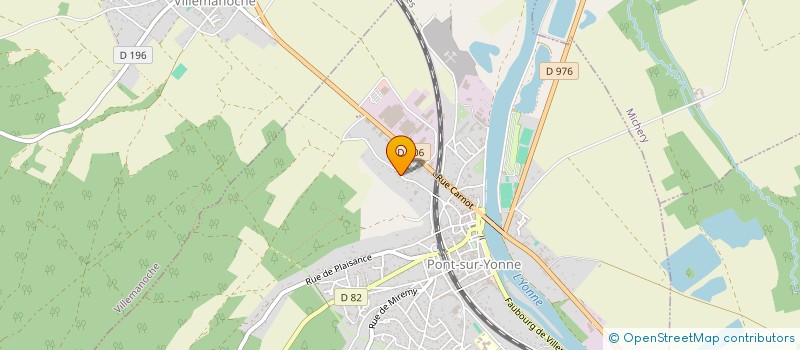 localisation de l'entreprise PRO'G TENDANCE à PONT-SUR-YONNE