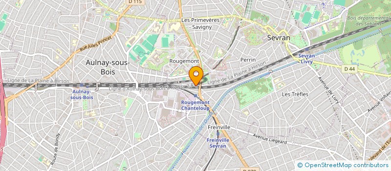 localisation de l'entreprise PRO GARAGE à SEVRAN