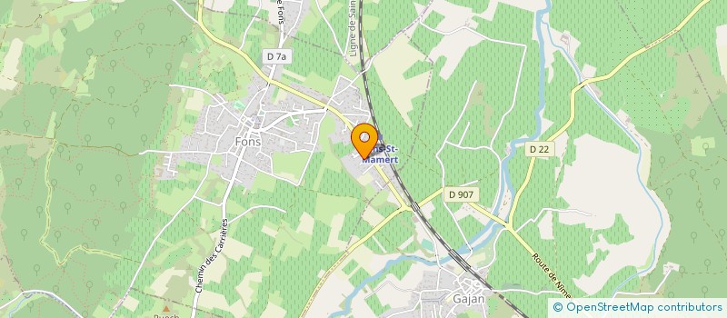 localisation de l'entreprise PRO-GEO  FONS