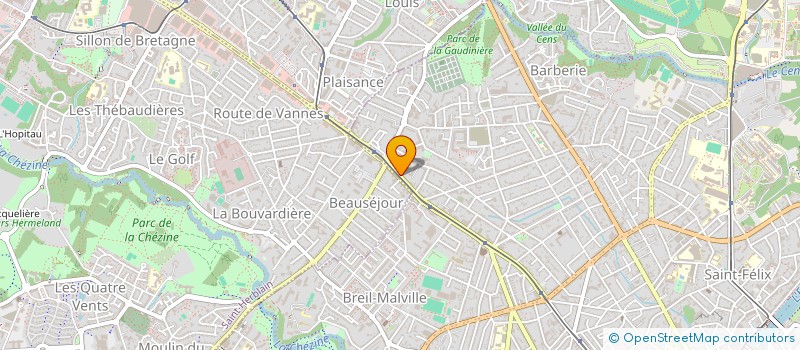 localisation de l'entreprise PRO GES LOISIRS à NANTES
