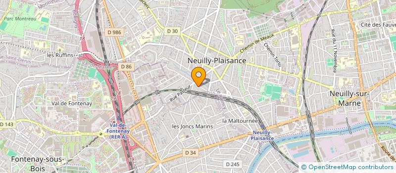 localisation de l'entreprise PRO-GEST FORMATION  NEUILLY-PLAISANCE