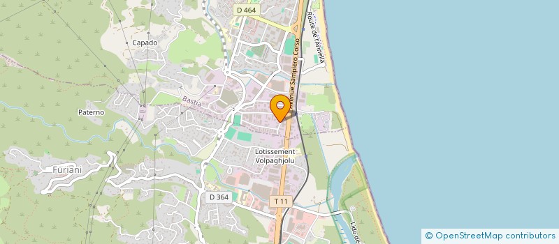 localisation de l'entreprise PRO GOUTTIERE  BASTIA