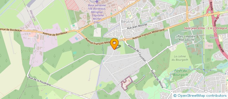 localisation de l'entreprise PRO GUILLO  MERIGNAC