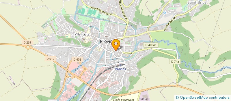 localisation de l'entreprise PRO GYM SUPER 7  PROVINS