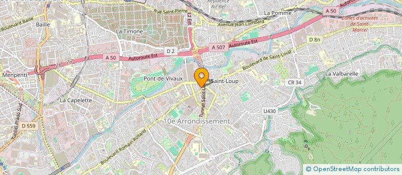 localisation de l'entreprise PRO HABITAT à MARSEILLE