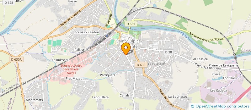 localisation de l'entreprise PRO HABITAT 81 à SAINT-SULPICE-LA-POINTE