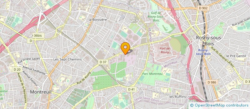 localisation de l'entreprise PRO HYGIENE SOLUTION SUD à MONTREUIL