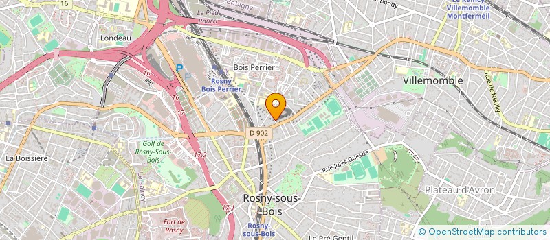 localisation de l'entreprise PRO IMMO à ROSNY-SOUS-BOIS
