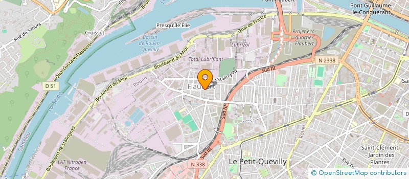 localisation de l'entreprise PRO IMMO  LE PETIT-QUEVILLY