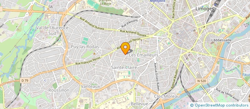 localisation de l'entreprise PRO IMMO 87 à LIMOGES