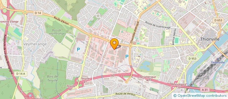 localisation de l'entreprise PRO IMMOBILIER 12 à THIONVILLE