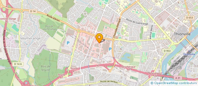 localisation de l'entreprise PRO IMMOBILIER 2 à THIONVILLE