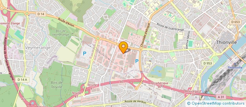 localisation de l'entreprise PRO IMMOBILIER 5 à THIONVILLE