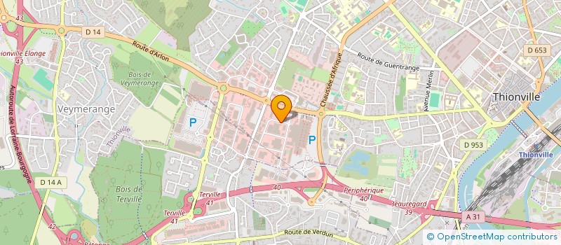 localisation de l'entreprise PRO-IMMOBILIER 7 à THIONVILLE