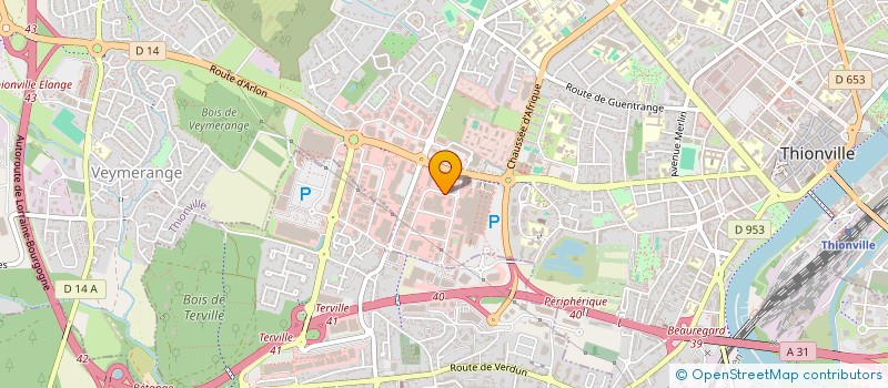 localisation de l'entreprise PRO IMMOBILIER 8 à THIONVILLE