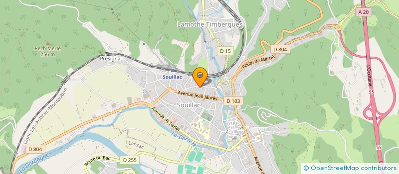 localisation de l'entreprise PRO IMO  SOUILLAC