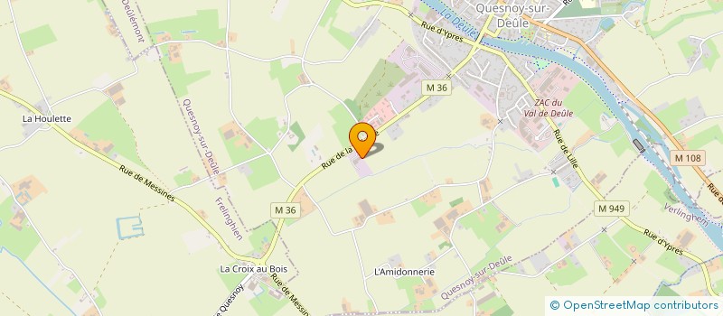 localisation de l'entreprise PRO.IMOLOC à QUESNOY-SUR-DEULE