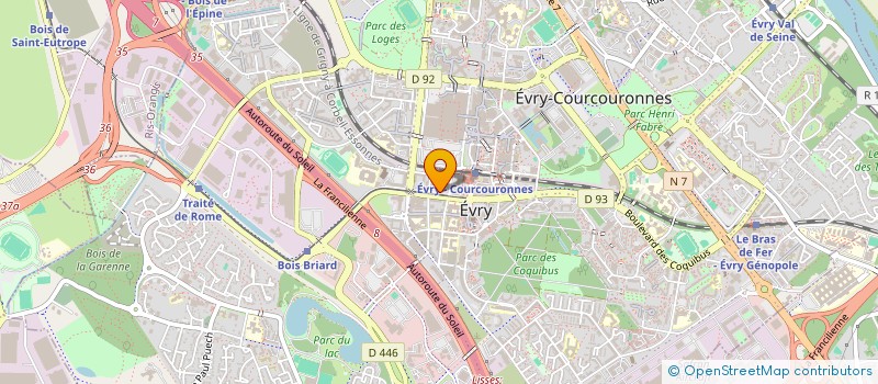 localisation de l'entreprise PRO IMPORT à EVRY-COURCOURONNES