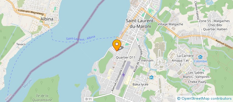 localisation de l'entreprise PRO INCENDIE ET MATERIELS à SAINT-LAURENT-DU-MARONI