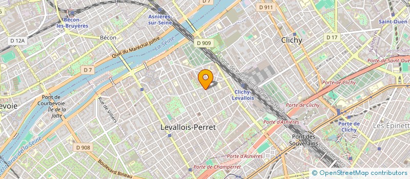 localisation de l'entreprise PRO INFO TECH à LEVALLOIS-PERRET