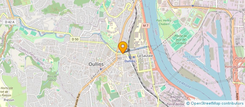 localisation de l'entreprise PRO INK OULLINS  OULLINS-PIERRE-BENITE