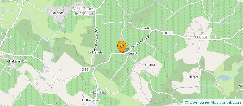 localisation de l'entreprise PRO-INOX à SAINT-GENES-DE-FRONSAC
