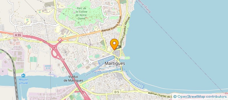 localisation de l'entreprise PRO-INTERIM à MARTIGUES