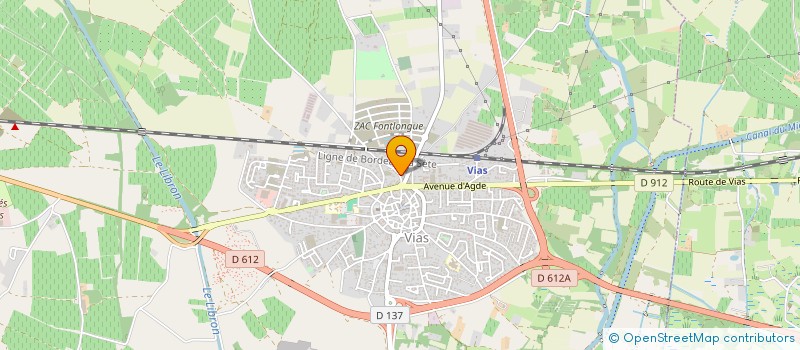 localisation de l'entreprise PRO INVEST  VIAS