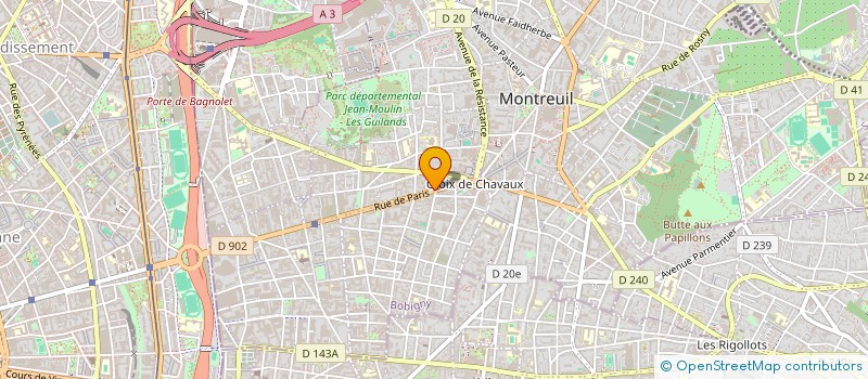 localisation de l'entreprise PRO ISOLATION à MONTREUIL