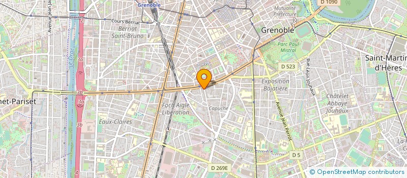 localisation de l'entreprise PRO-ISOLATION à GRENOBLE