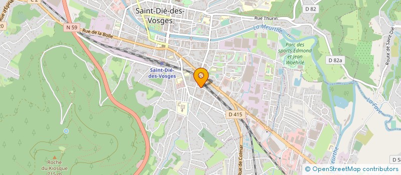 localisation de l'entreprise PRO ISOLATION VOSGES  SAINT-DIE-DES-VOSGES