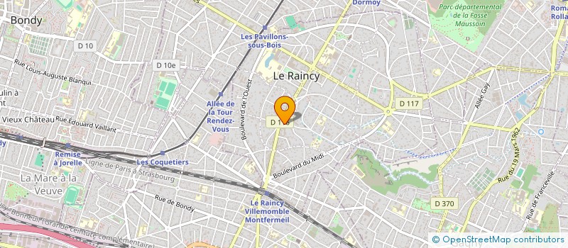 localisation de l'entreprise PRO JARDIN ET TERRASSE à LE RAINCY