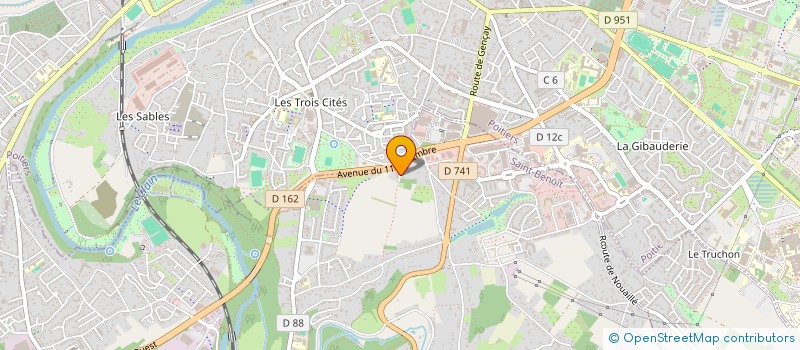 localisation de l'entreprise PRO JCT  SAINT-BENOIT