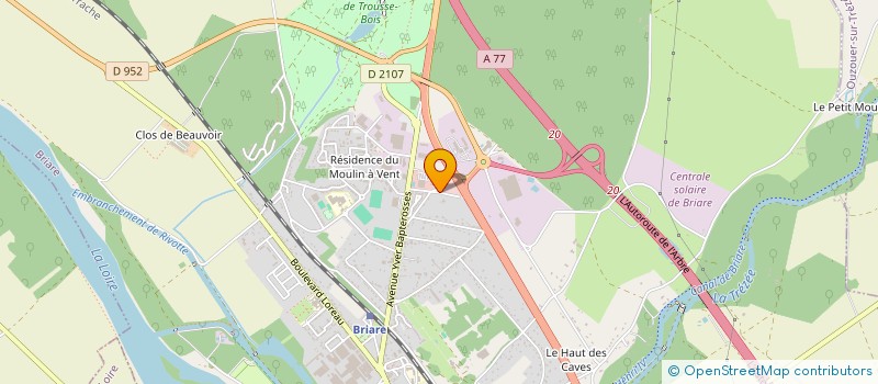 localisation de l'entreprise PRO-JECTENDUIT  BRIARE