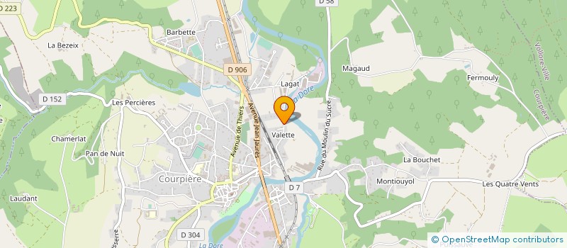 localisation de l'entreprise PRO LAB à COURPIERE