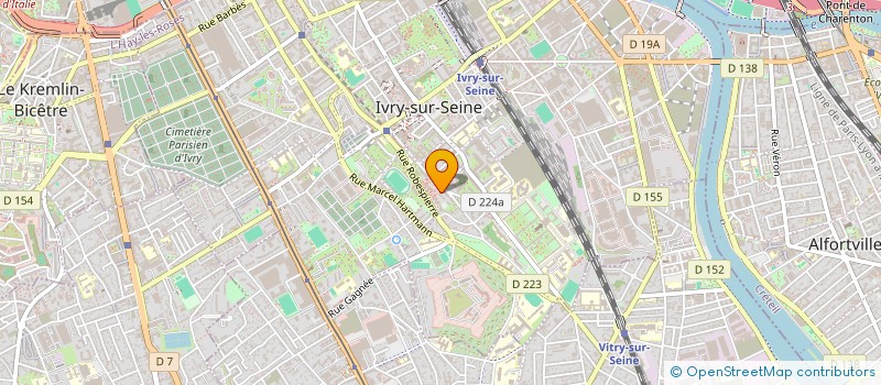 localisation de l'entreprise PRO LINK FIBER à IVRY-SUR-SEINE