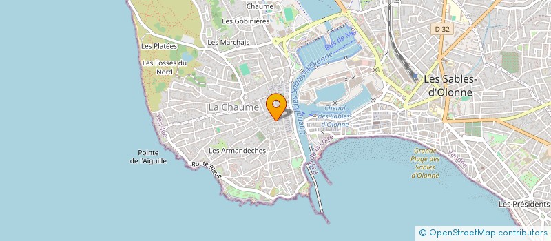 localisation de l'entreprise PRO LITTORAL XV  LES SABLES D'OLONNE