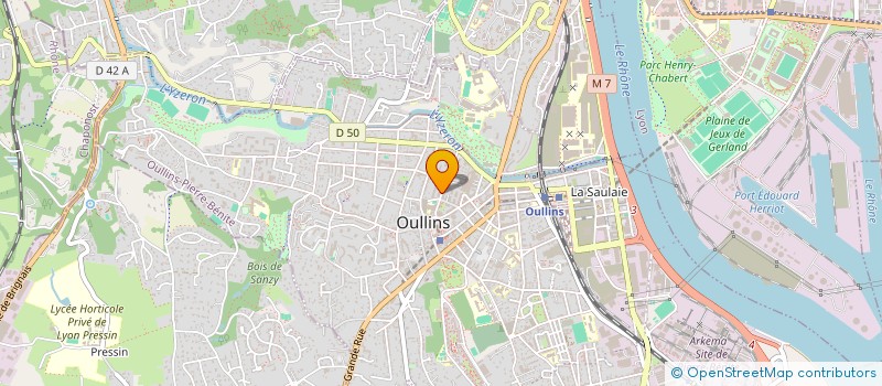 localisation de l'entreprise PRO LIVRAISONS SERVICES 69 à OULLINS-PIERRE-BENITE