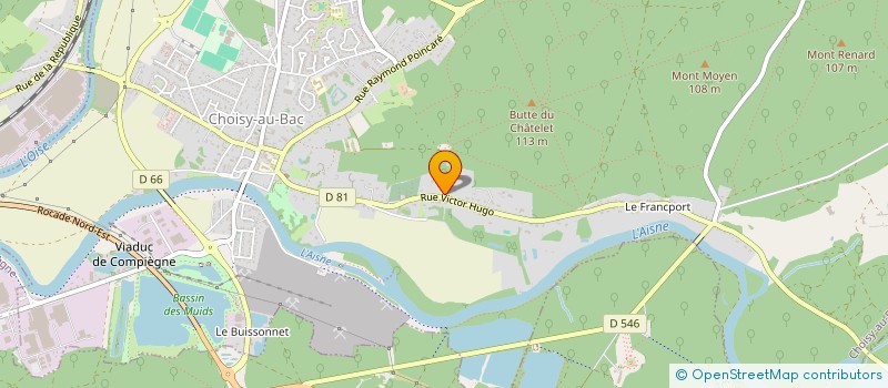 localisation de l'entreprise PRO LUX NETTOYAGE  CHOISY-AU-BAC