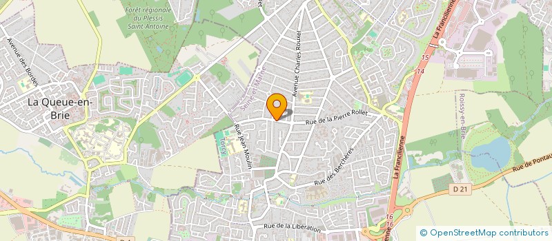 localisation de l'entreprise PRO MARBRE GRANIT à PONTAULT-COMBAULT
