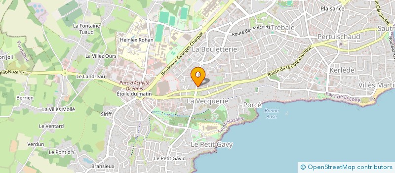 localisation de l'entreprise PRO MASTER44  SAINT-NAZAIRE