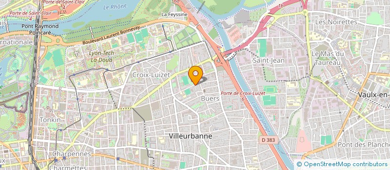 localisation de l'entreprise PRO-MED TAXI  VILLEURBANNE