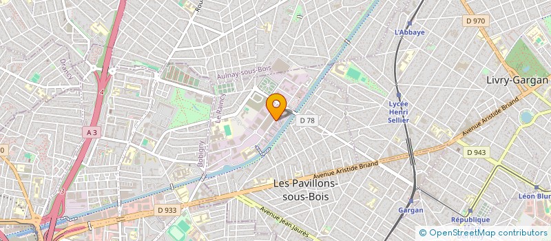 localisation de l'entreprise PRO MENUISERIE à LES PAVILLONS-SOUS-BOIS
