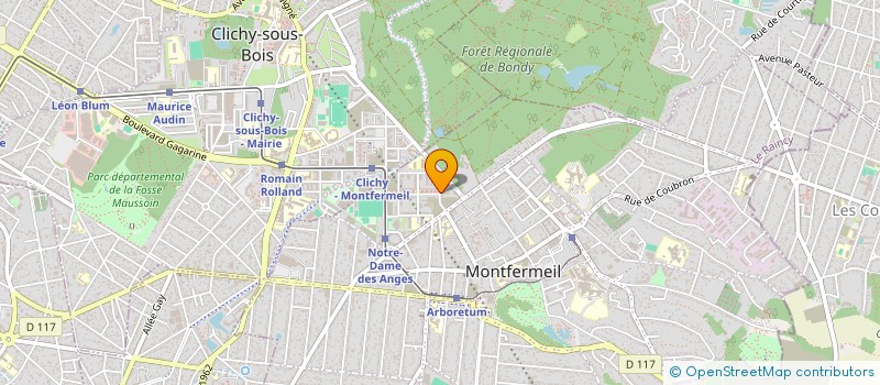 localisation de l'entreprise PRO METAL à MONTFERMEIL