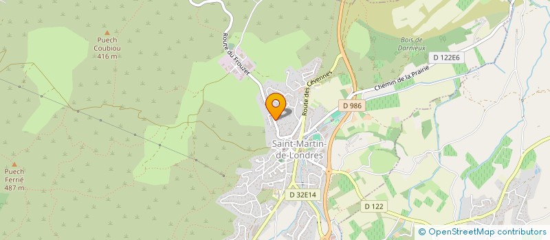 localisation de l'entreprise PRO METAUX  VAILHAUQUES