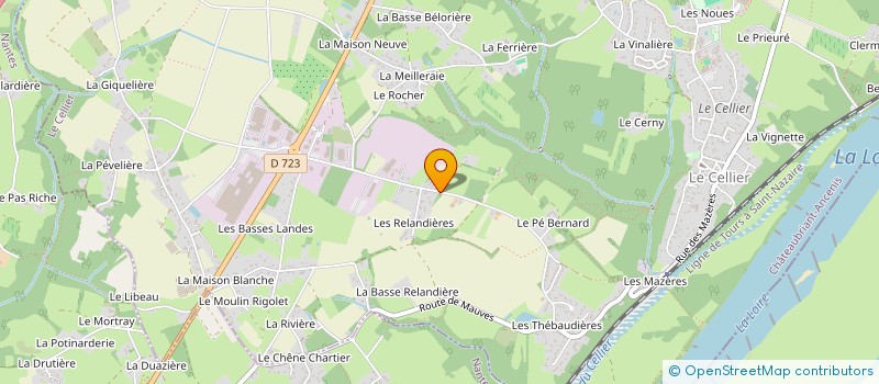 localisation de l'entreprise PRO MEUBLES à CELLIER (LE)